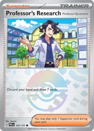 Professor's Research [Professor Sycamore] (Poke Ball Pattern) (PRE-125) (Holofoil)