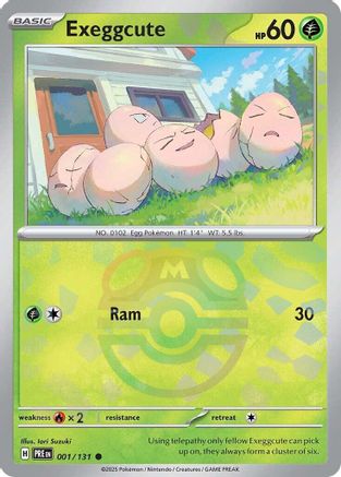 Exeggcute (Master Ball Pattern) (PRE-001) (Holofoil)