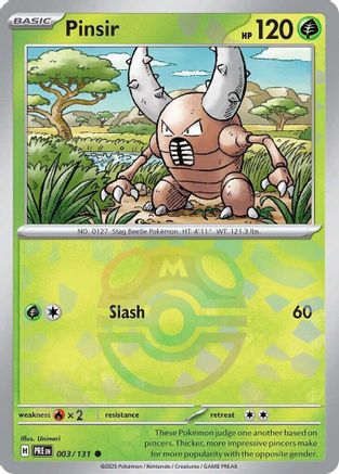 Pinsir (Master Ball Pattern) (PRE-003) (Holofoil)