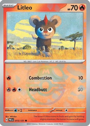 Litleo (Master Ball Pattern) (PRE-015) (Holofoil)