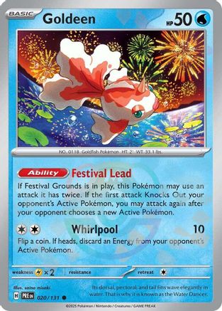 Goldeen (Master Ball Pattern) (PRE-020) (Holofoil)