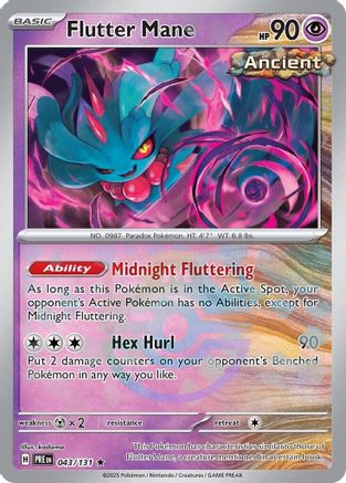 Flutter Mane (Master Ball Pattern) (PRE-043) (Holofoil)