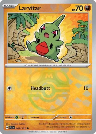 Larvitar (Master Ball Pattern) (PRE-047) (Holofoil)