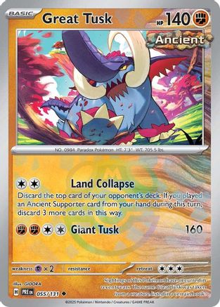 Great Tusk (Master Ball Pattern) (PRE-055) (Holofoil)