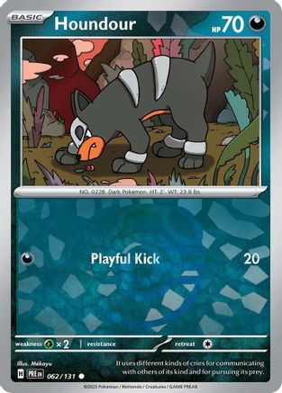 Houndour (Master Ball Pattern) (PRE-062) (Holofoil)