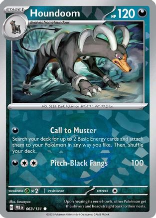 Houndoom (Master Ball Pattern) (PRE-063) (Holofoil)
