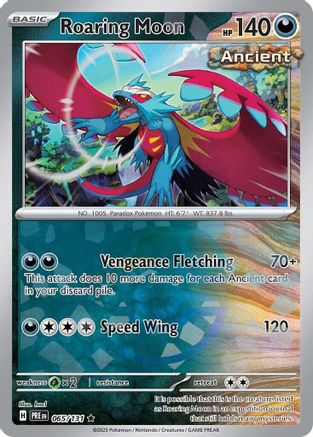 Roaring Moon (Master Ball Pattern) (PRE-065) (Holofoil)