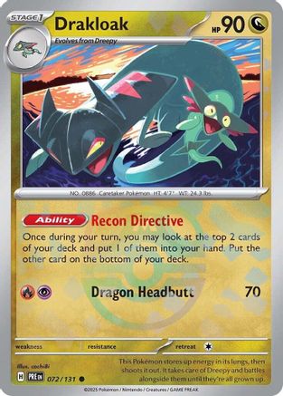 Drakloak (Master Ball Pattern) (PRE-072) (Holofoil)