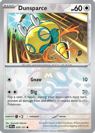 Dunsparce (Master Ball Pattern) (PRE-079) (Holofoil)