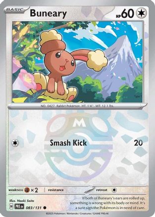 Buneary (Master Ball Pattern) (PRE-083) (Holofoil)