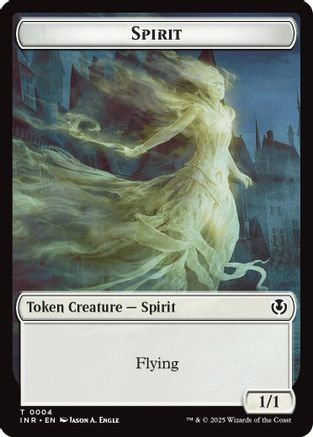 Spirit // Human (0002) Double-Sided Token (INR-2 // 4) (Foil)