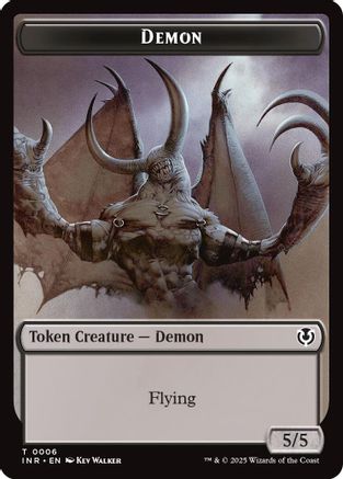 Demon // Human Cleric Double-Sided Token (INR-6 // 19)