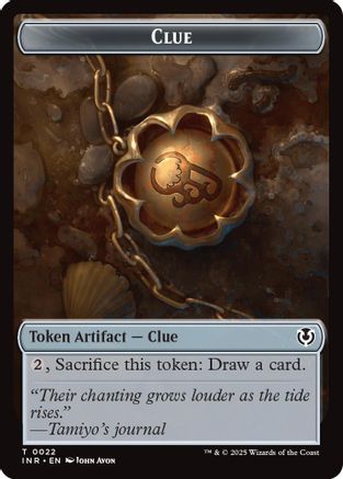 Clue // Eldrazi Horror Double-Sided Token (INR-22 // 1)