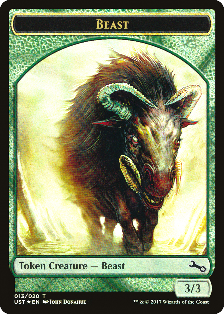 Beast // Beast Double-Sided Token (UST-013) (Foil)