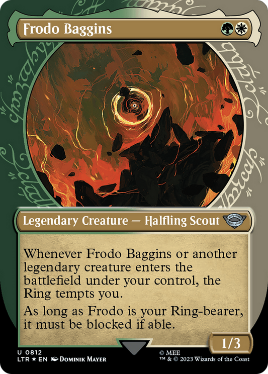Frodo Baggins (LTR-812) (Showcase) (Borderless) (Surge Foil)