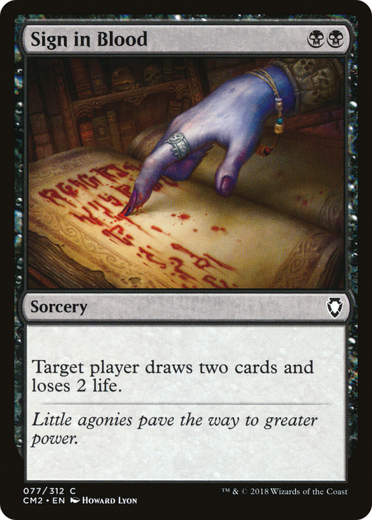 Sign in Blood (CM2-077)