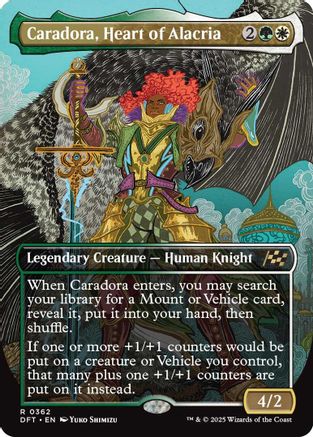 Caradora, Heart of Alacria (Borderless) (DFT-362) (Foil)