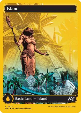 Island (0513) (First-Place Foil) (DFT-513)