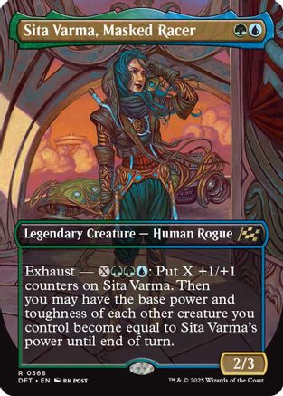 Sita Varma, Masked Racer (Borderless) (DFT-368) (Foil)