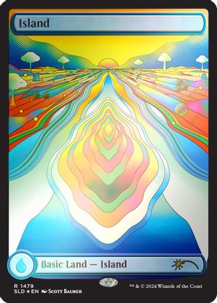 Island (1479) (Rainbow Foil) (SLD-1479)