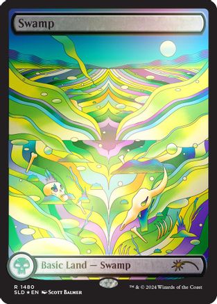 Swamp (1480) (Rainbow Foil) (SLD-1480)