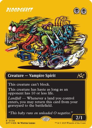 Bloodghast (Borderless) (First-Place Foil) (DFT-536)
