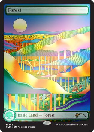 Forest (1482) (Rainbow Foil) (SLD-1482)