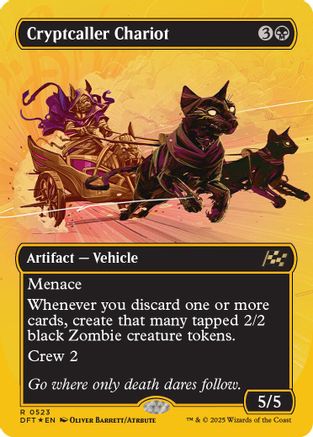 Cryptcaller Chariot (Borderless) (First-Place Foil) (DFT-523)