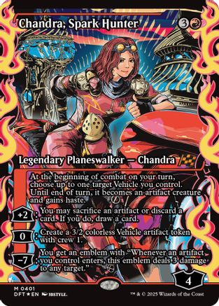 Chandra, Spark Hunter (Showcase) (DFT-401) (Foil)