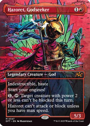 Hazoret, Godseeker (Borderless) (DFT-347) (Foil)