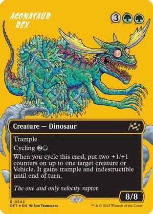 Agonasaur Rex (Borderless) (First-Place Foil) (DFT-542) (Foil)