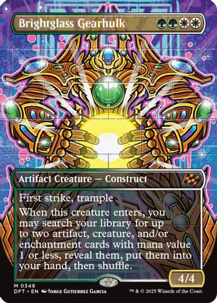 Brightglass Gearhulk (Borderless) (DFT-348) (Foil)
