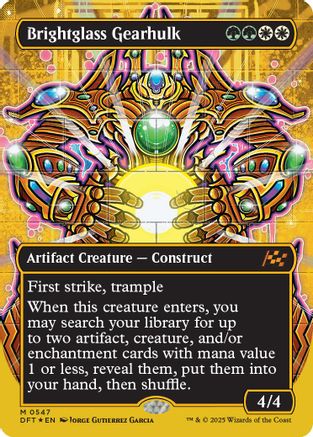 Brightglass Gearhulk (Borderless) (First-Place Foil) (DFT-547)