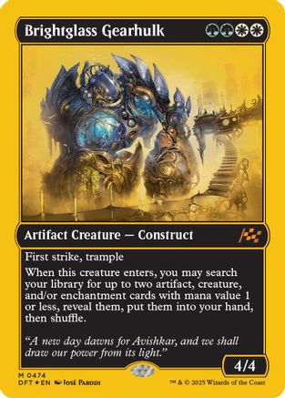 Brightglass Gearhulk (First-Place Foil) (DFT-474)