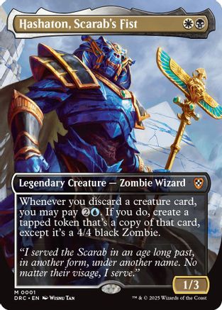 Hashaton, Scarab's Fist (Borderless) (DRC-001) (Foil)