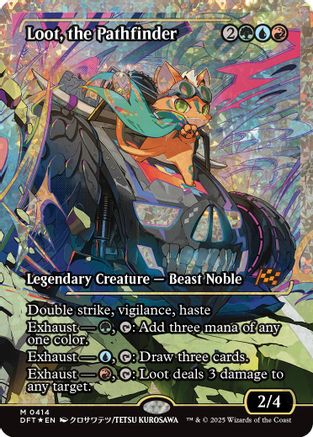 Loot, the Pathfinder (Showcase) (Fracture Foil) (DFT-414) (Foil)