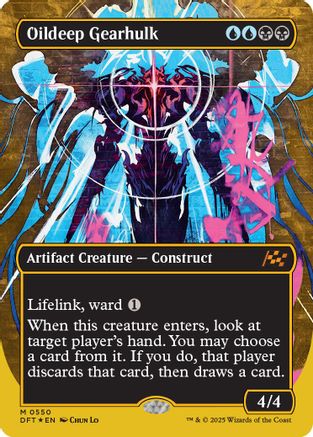 Oildeep Gearhulk (Borderless) (First-Place Foil) (DFT-550) (Foil)