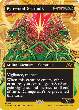 Pyrewood Gearhulk (Borderless) (First-Place Foil) (DFT-551)