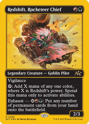 Redshift, Rocketeer Chief (First-Place Foil) (DFT-489) (Foil)