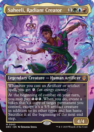 Saheeli, Radiant Creator (Borderless) (DRC-003) (Foil)