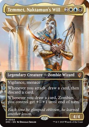 Temmet, Naktamun's Will (Borderless) (DRC-004) (Foil)
