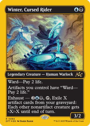 Winter, Cursed Rider (First-Place Foil) (DFT-494) (Foil)