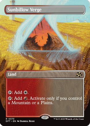 Sunbillow Verge (Borderless) (DFT-373) (Foil)