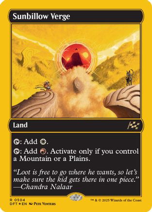 Sunbillow Verge (First-Place Foil) (DFT-504)