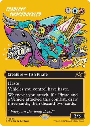 Fearless Swashbuckler (borderless) (First-Place Foil) (DFT-545)
