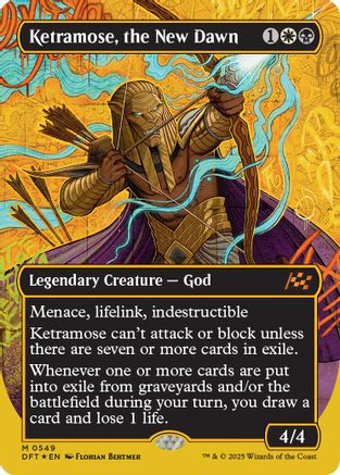 Ketramose, the New Dawn (Borderless) (First-Place Foil) (DFT-549)