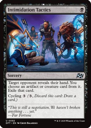 Intimidation Tactics (DFT-092)