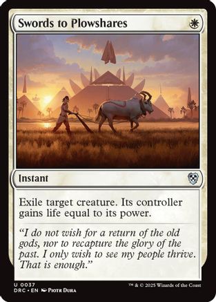 Swords to Plowshares (DRC-037)