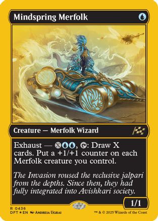 Mindspring Merfolk (First-Place Foil) (DFT-436)