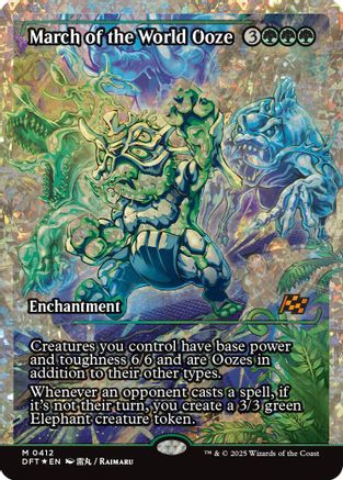 March of the World Ooze (Showcase) (Fracture Foil) (DFT-412) (Foil)